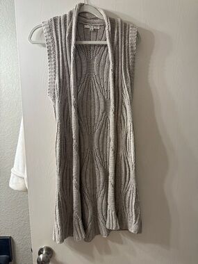 CAbi Cream Cable Knit Sweater